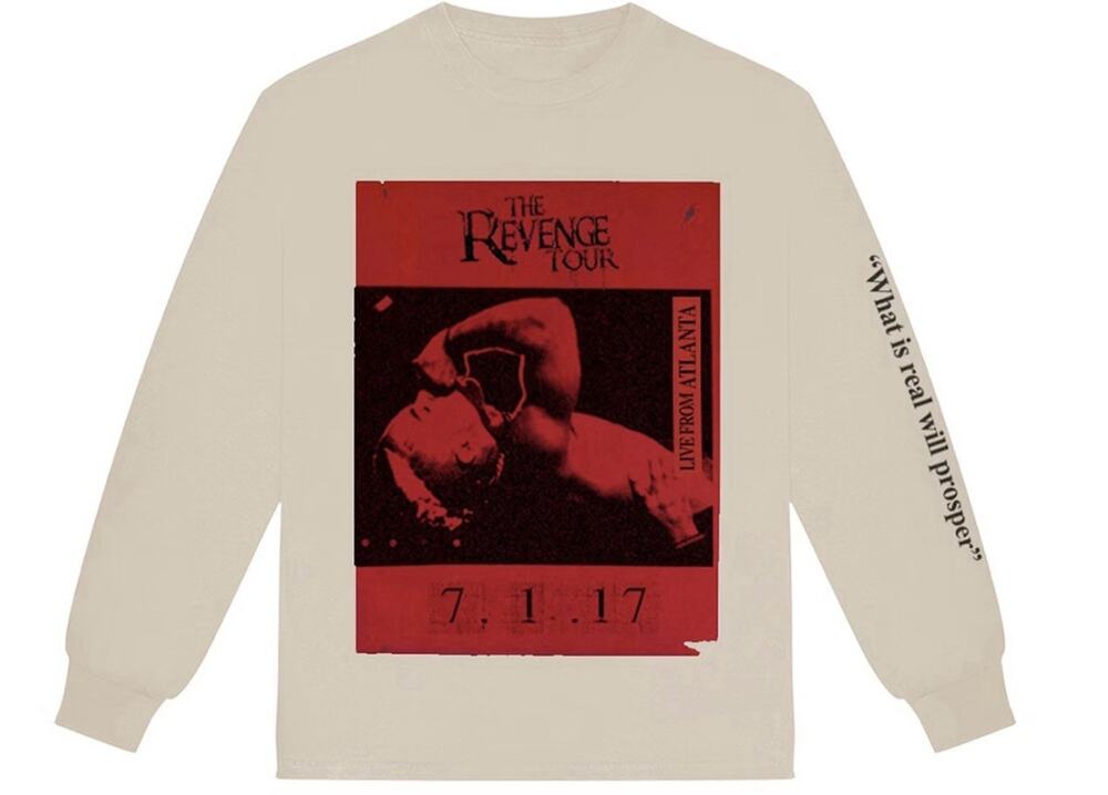 XXXTENTACION 2017 Revenge Tour Long Sleeve Tshirt In White Men's Size Large